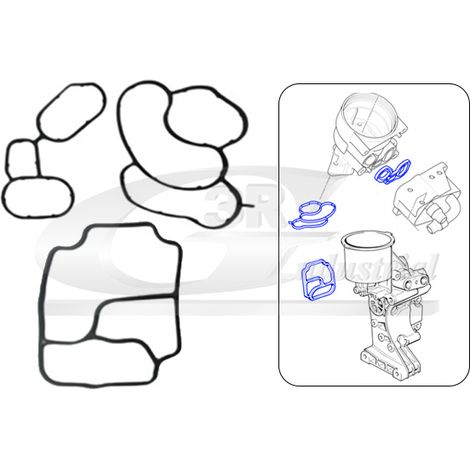 3RG 85120LD KIT JUNTAS INTERCAMBIADOR (3PCS)