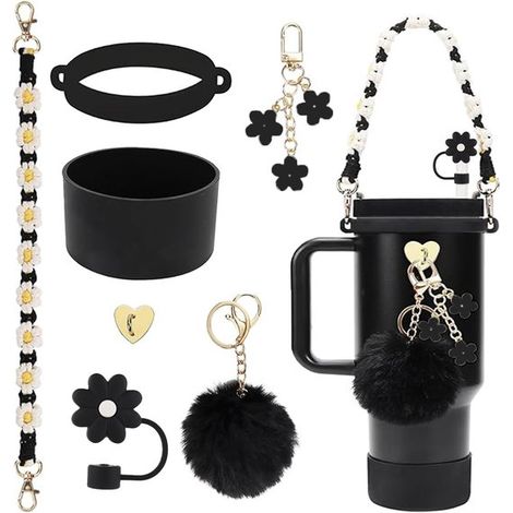Compatibile con gli accessori della Stanley Cup, con punte per cannucce riutilizzabili, compatibile con i copri-camicia in silicone Stanley e con le tazze Stanley Quencher. (1/5)