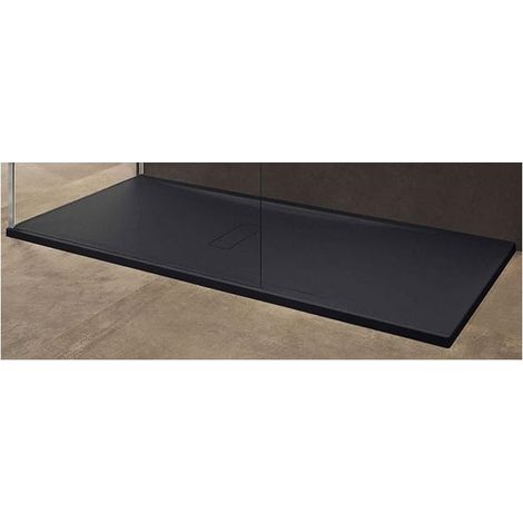 Piatto doccia Custom 160 x 80 cm h. 3,5 cm nero CU160804-28 - -  NOVELLINI - - (1/5)