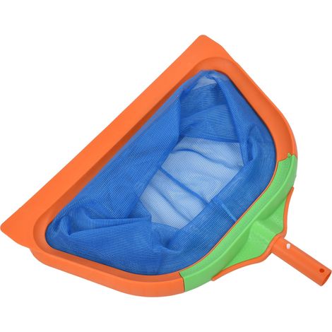 Épuisette de piscine robuste, épuisette pour la pêche en eau profonde, idéale pour le nettoyage des piscines et des bassins, orange. (1/5)