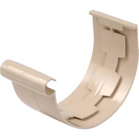 Nicoll – Raccord pour gouttière à coller 25 en PVC sable – Assemblage de profilés – Pour chantiers humides – Couleur sable