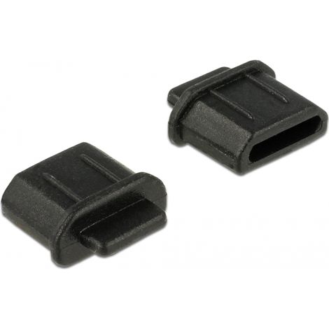 Delock Cubierta contra Polvo para HDMI micro-D hembra con agarre. 10 piezas en negro