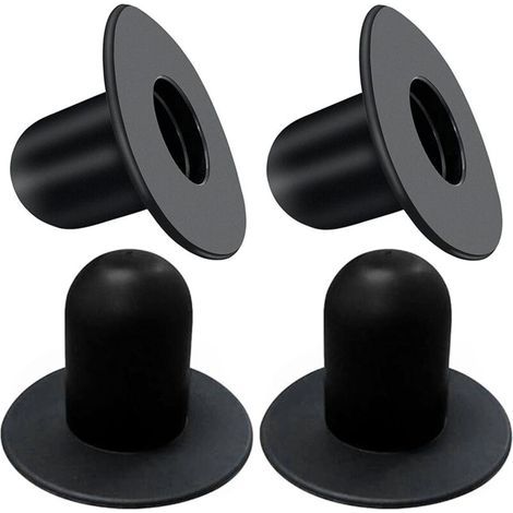 KZQ 4 PièCes Bouchons de Piscine,Accessoire Piscine Hors Sol, CréPine Piscine, Remplacement des Trous de Bouchon Dans Les Piscines, Convient Aux Piscines Hors Sol (Noir) (1/4)