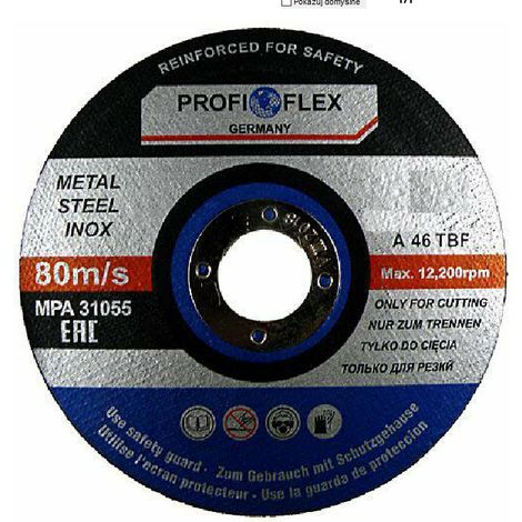 DISQUE À TRONÇONNER MÉTAL 125 x 1,2 x 22,2 mm PROFI