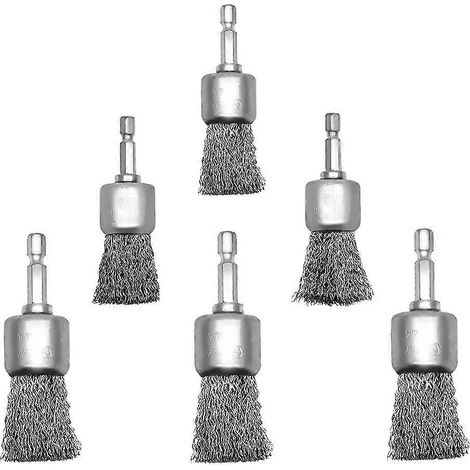 Brosse Métallique Circulaire 6 Pièces pour Décapage Peinture et Petits Espaces (1/5)