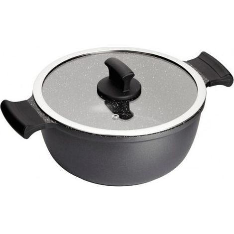 SERIE ABSOLUT BLACK. CACEROLA ALTA 20 CM -