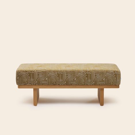 Banc en Bois et chenille bicolore Klark ANCA (1/4)
