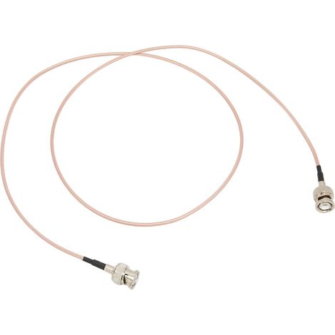 Câble coaxial BNC mâle-mâle SC316 1m, faible atténuation, pour antenne TV et caméra de surveillance