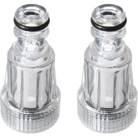 Lot de 2 Filtre à Eau, Plastique Transparent, 175 PSI, 140 Degrés, Pour Karcher K2-K7 (1/5)