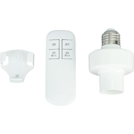 Kabellose, ferngesteuerte Glühbirnenfassung für E27-Sockel, 220 V, Fernbedienung