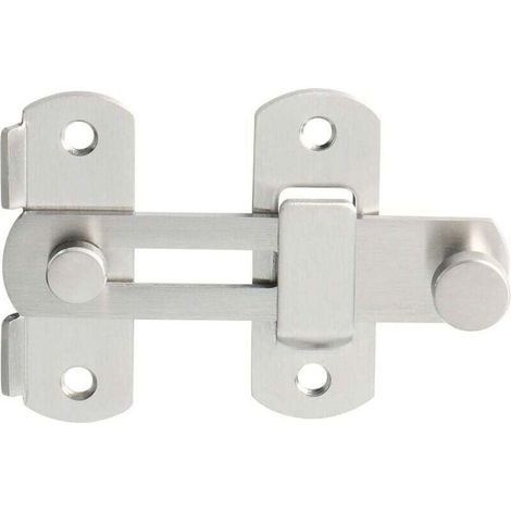 Serrure de porte coulissante à pêne dormant avec vis pour portes, fenêtres, placards et jardins, acier inoxydable, brossé