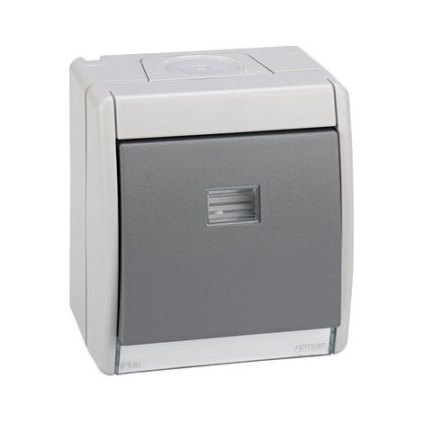 Pulsante da superficie luminoso IP55 SIMON AQUA 10AX (1/2)
