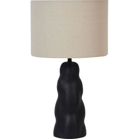 Table Lamp VILAR Ceramic Black