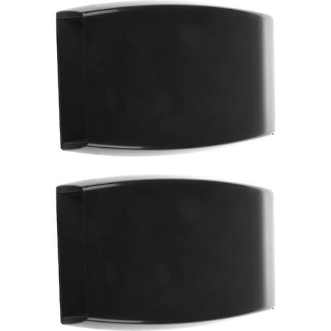 2 prises d'air universelles pour capot de voiture, noires avec grille. (1/5)
