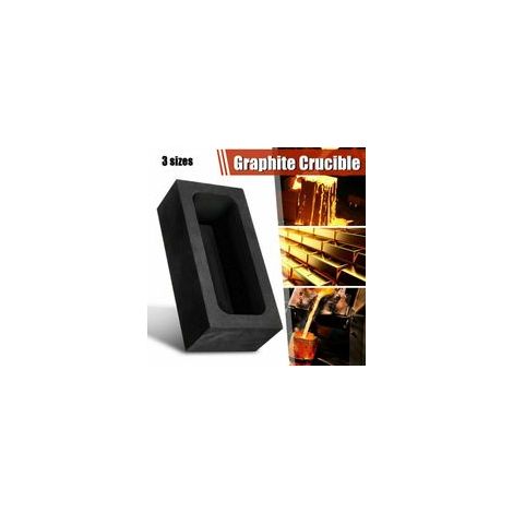 Moule en Graphite Lingots Fonte Coulée Cuivre Forme pour Or Argent Fonderie - 55x37x20mm, Or 150g silver 84g (1/2)