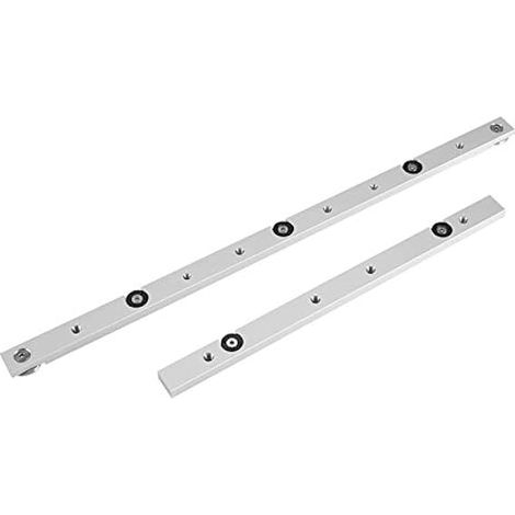 T-Track T-Slot, Barre à Onglets Mitre Bar Glissière à Onglets en Alliage D'aluminium Guide Universel et Rail de Guidage de Rail D'arrêt Scie à Table Outil de Travail du Bois(450mm) (1/5)