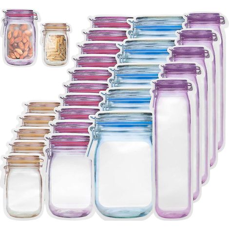 Sachets de conservation pour bocaux Mason (40 pièces) (1/5)