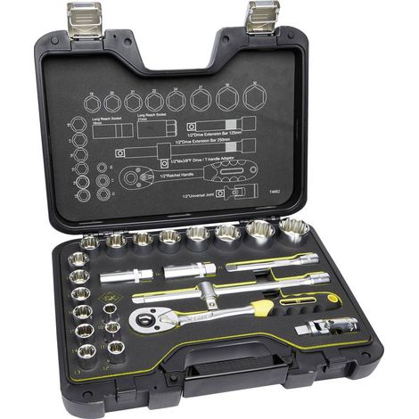 C.K T4662 Kit di chiavi a bussola metrico 1/2 24 parti T4662 (1/5)