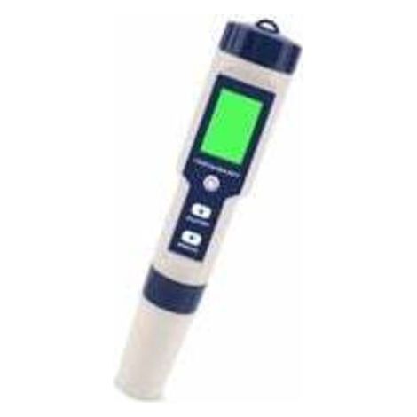 Appareil électronique 5 en 1 mesurant le pH, la salinité, la température, le pH, le TDS et la conductivité électrique. Doté d'un écran LCD précis, il est idéal pour l'eau potable, les aquariums, les p (1/5)