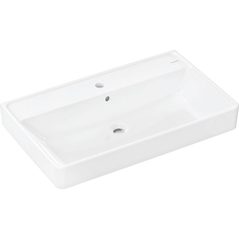 hansgrohe Xanuia Q lavabo sobre encimera, con agujero para grifo, (1/5)