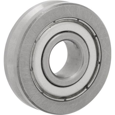 Roulement à galet unique rainuré en V en acier V6000ZZ, 10mm alésage, 30mm diamètre extérieur, 8mm épaisseur pour guidage linéaire (1/5)