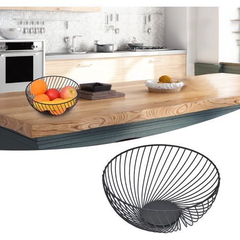 Corbeille à fruits en fer, assiette de style européen, coupe à fruits tendance, corbeille à fruits pour la maison, rangement pour les en-cas. (1/5)