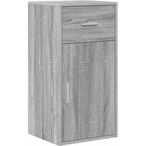 Maison Exclusive - Credenza con cassetto Grigio Sonoma 38 x 34 x 75 cm