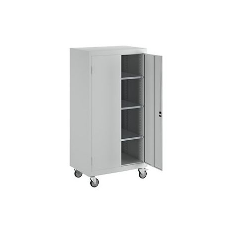 Armario rodante  H x A x P 1680 x 920 x 610 mm  gris luminoso