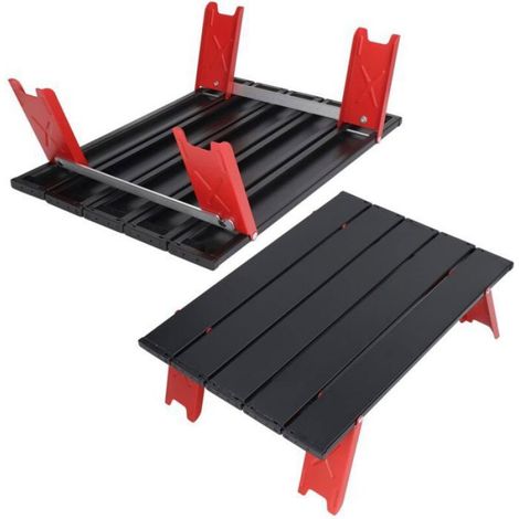 Table D'extérieur Portable, Table de Camping Pliante Légère en Alliage D'aluminium, Table de Pique-Nique Pliable pour Barbecue de (1/5)