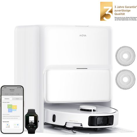 MOVA P50 Ultra Saugroboter mit 19000 Pa, automatischer Mop-Reinigung