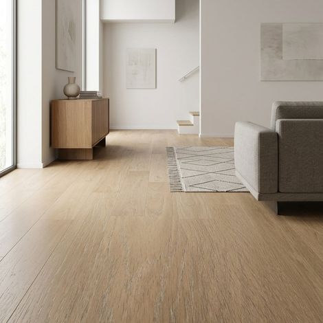 Suelo vinílico SPC click 5 mm efecto madera Roble Ámbar ISOVEX (2,21 m²) (1/5)