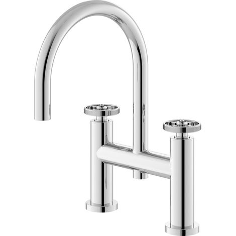 Hudson Reed Revolution Industrial Chrome Bath Filler Tap - TIW353 (1/5)