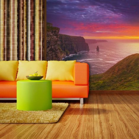 Papier peint falaises de moher en irlande - 250 x 193 cm (1/4)