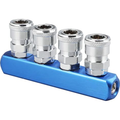 Multi-Splitter-Koppler, pneumatischer Verteiler, 4-Wege-Luftschlauch, Schnellkupplungswerkzeug, 1/4-Gewinde
