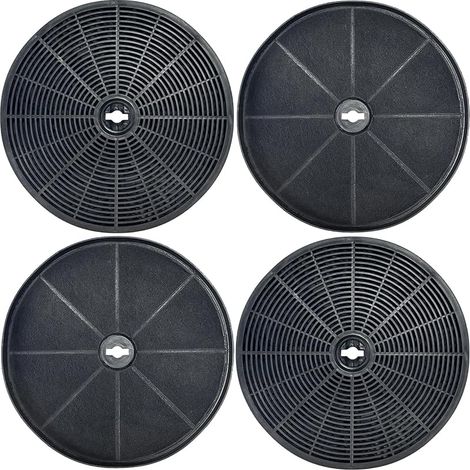 4 filtres à charbon actif GF16 compatibles avec les hottes aspirantes à double moteur NEG NEG15-TDLS+, NEG15-TDLB+ et NEG15-TDLW+ pour le contrôle des odeurs (1/5)