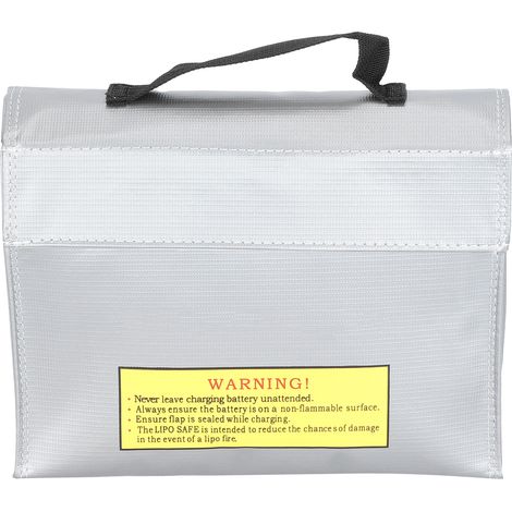 Sac de sécurité pour batterie lithium, pochette ignifuge et antiexplosion, étui de protection pour batterie LiPo (1/5)