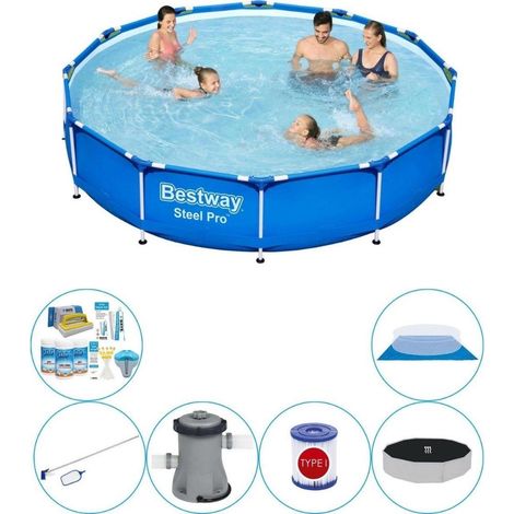 Bestway Bestway Steel Pro Ronde - 366x76 cm - 7-pièces S21603
