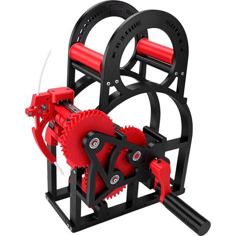 Enrouleur de filament 3D robuste pour imprimantes 3D, avec contrôle intelligent de la tension, pour bobines de 20 cm (rouge). (1/5)
