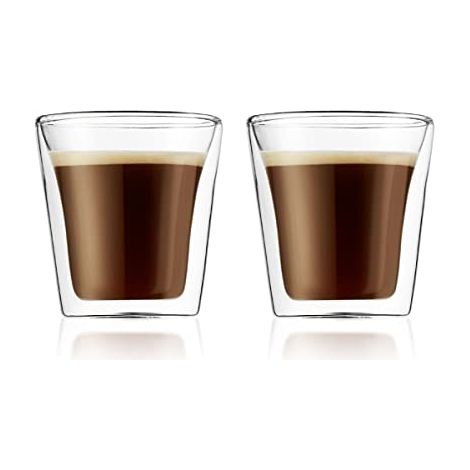 Set 2 verres - BODUM - Canteen - Double paroi - 0.1 l - Transparent (1/4)