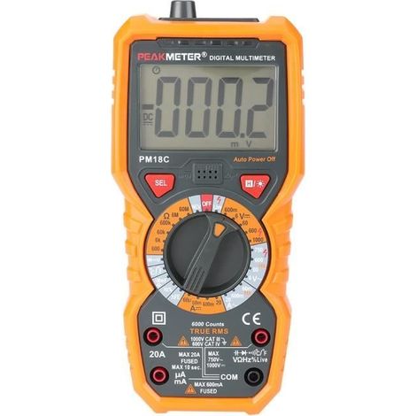 PM18C Digitalmultimeter für Spannungs-, Strom-, Widerstands-, Temperatur-, Frequenz- und Kapazitätsmessungen - XIO (1/4)