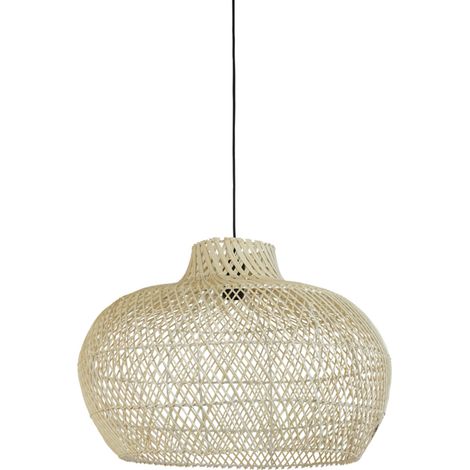 Suspension - naturel - Charita - rotin - Ø 60cm - E27 - 2960430 - (1/5)
