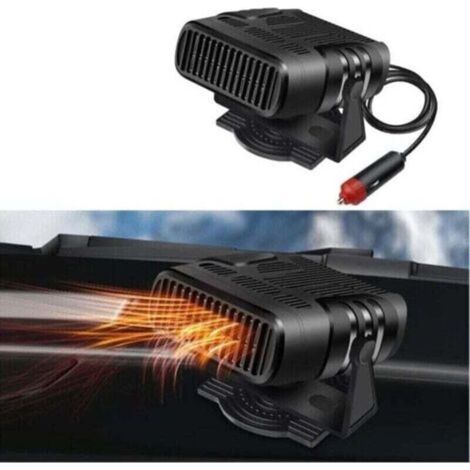 Stück Autoheizung, 12V tragbare Autoheizung, Schnellheiz-Entfroster, einstellbar von 90° bis 360° mit Luftreinigung und Zigarettenanzünderstecker für alle Fahrzeuge