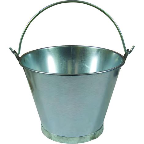 Seau en acier avec une poignée 10 Litres - Hauteur 23 xØ 30 cm