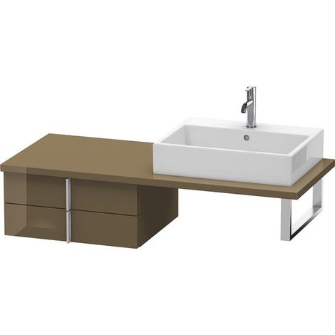 VERO mobile consolle basso 285x600x518mm marrone oliva lucido