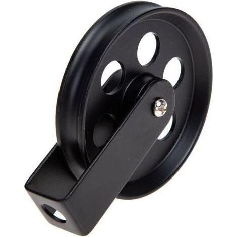 Roue de poulie vintage en fer pour applique murale – Charge maximale 150kg – Diamètre de corde 10mm – Pour cuisine et salle de bain (1/5)