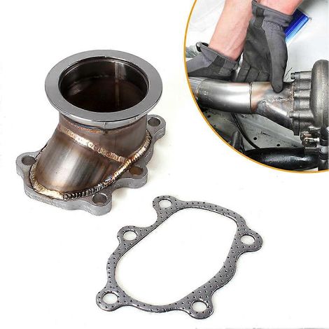 Adaptateur de tuyau de descente de turbocompresseur à 5 boulons vers bride V-Band de 2,5"/63 mm pour GT25 GT28 T25 T28 (1/5)