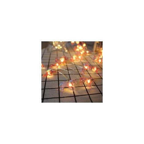 Mini-LED-Lichterkette (2 m) – Flamingo/Einhorn/Ananas – Hawaiianische Sommerdekoration für Partys und Hochzeiten – 1 Stück (Einhorn) – Crezuo