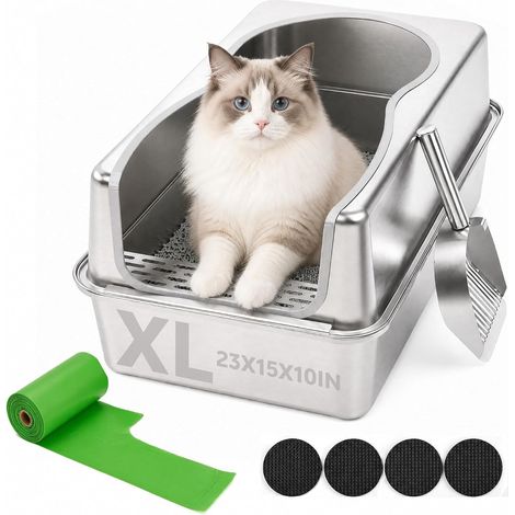 Cat Litter XL Stainless Steel (1/5)