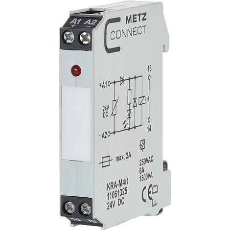 Metz Connect KRA-M4/1, 1 contacto NA, 24 V DC, 11061325