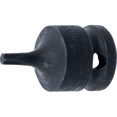 Douille embout impact a chocs torx male court t27 carre 1/2
